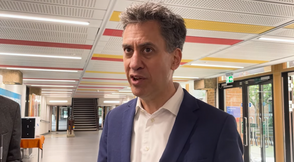 Ed Miliband shadow energy net zero secretary