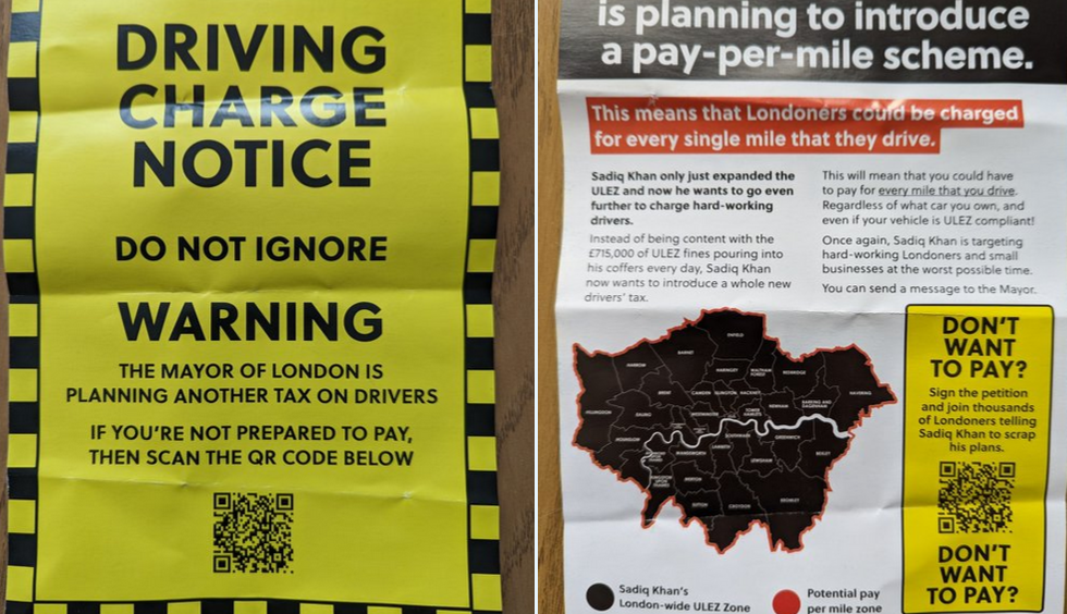 Tory London mayoral election campaign disinformation leaflets