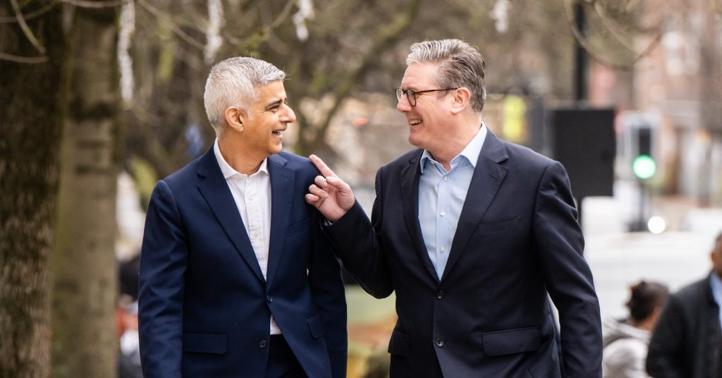 Labour leader Keir Starmer with London Mayor Sadiq Khan