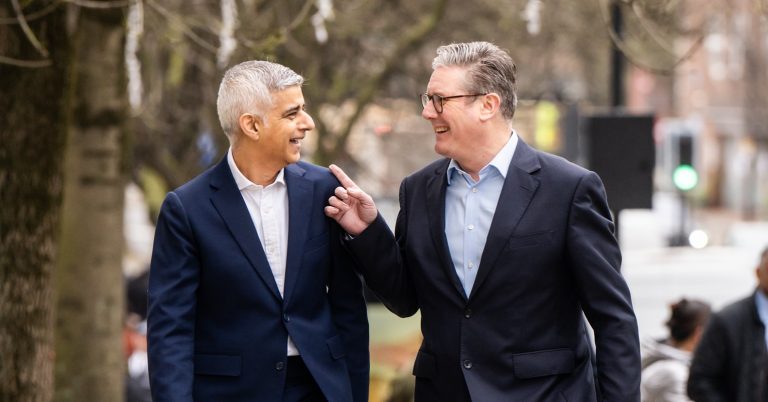 Labour leader Keir Starmer with London Mayor Sadiq Khan