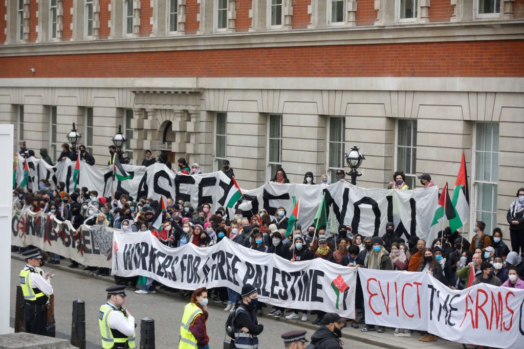 Workers for a Free Palestine blockade