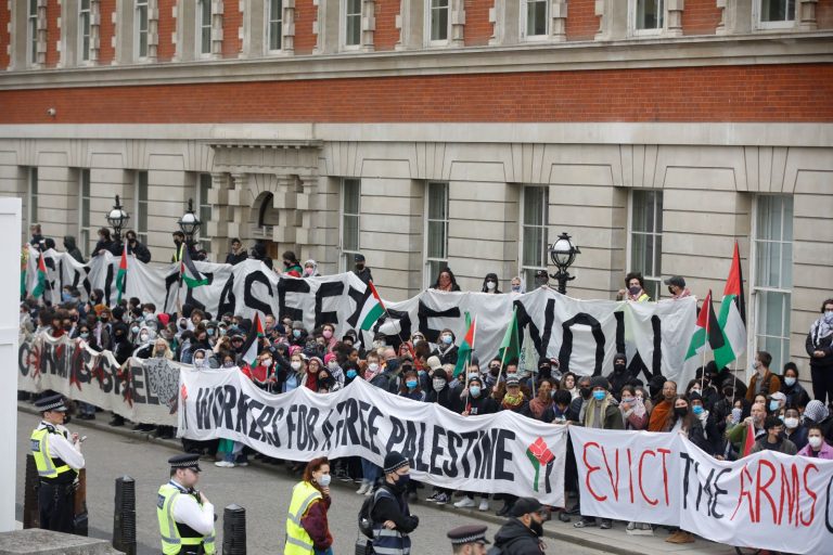 Workers for a Free Palestine blockade