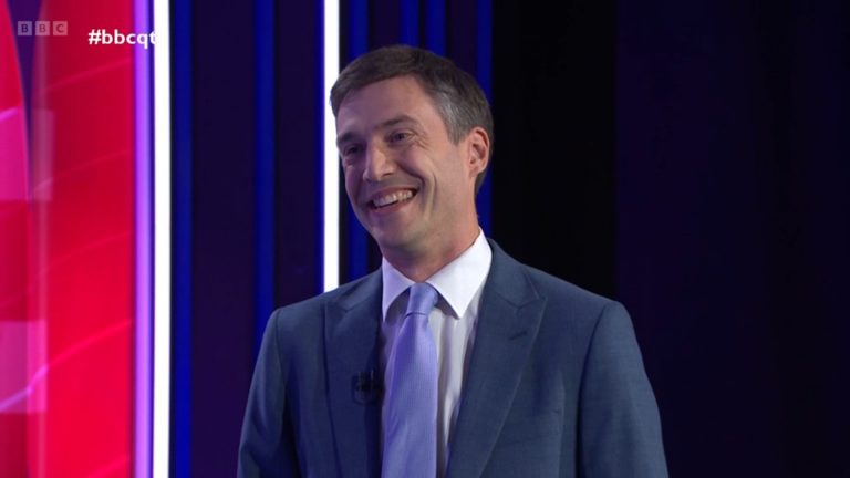 Green Party co-leader Adrian Ramsay on the BBC Question Time leaders' special