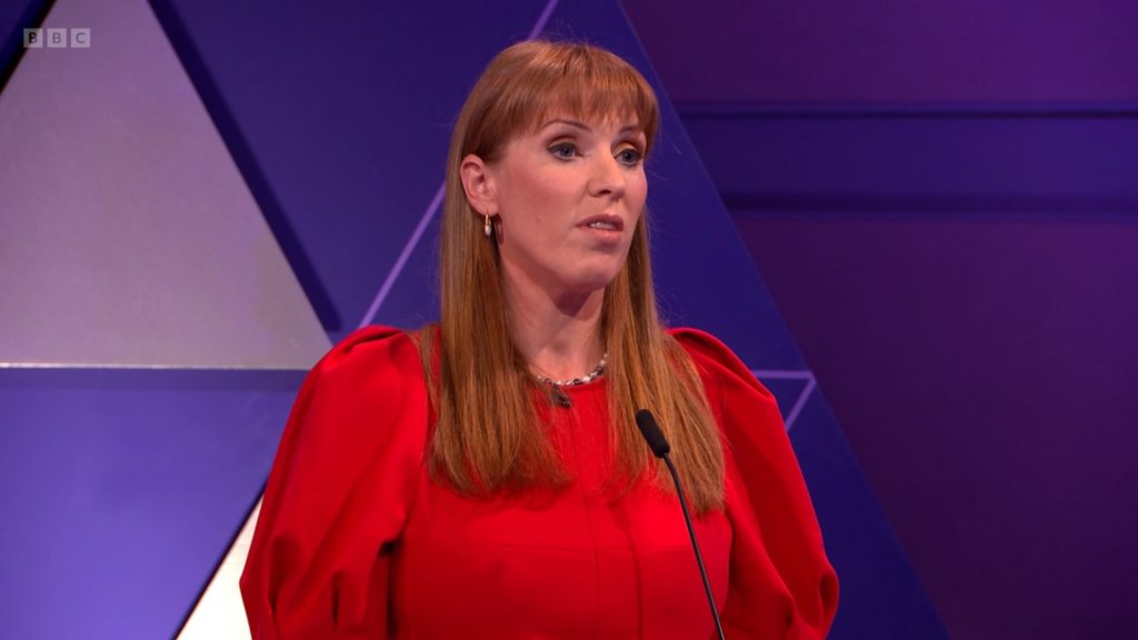 Angela Rayner at the leaders debate