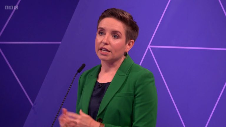 Carla Denyer in the leaders debate