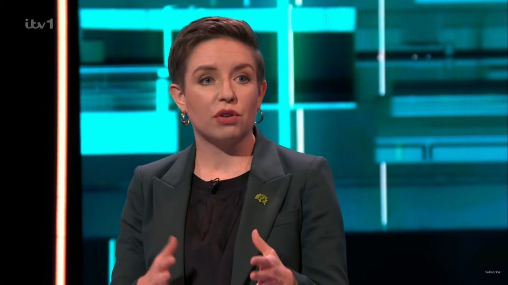 Carla Denyer at the ITV general election debate