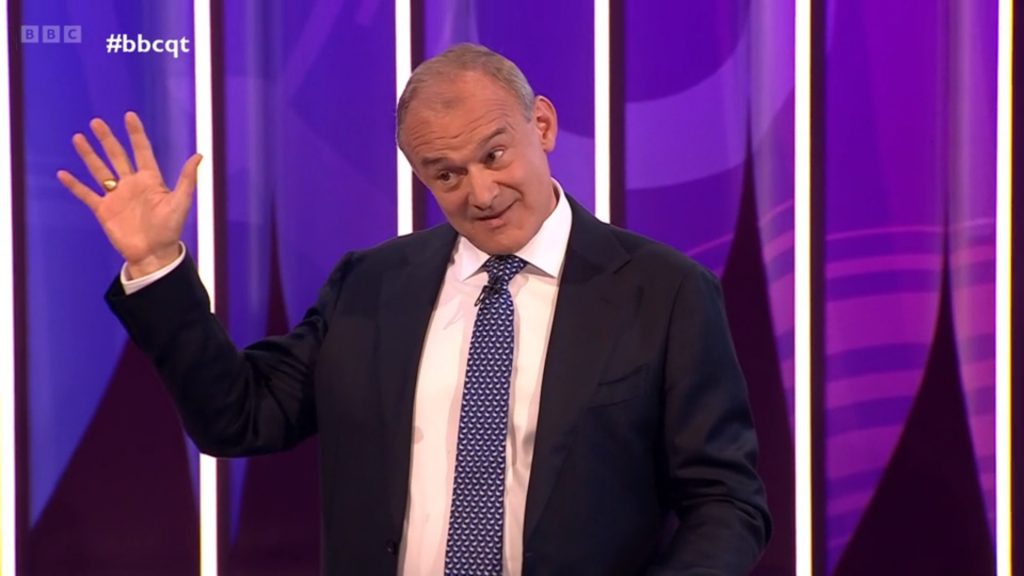 Ed Davey on BBC Question Time leaders special