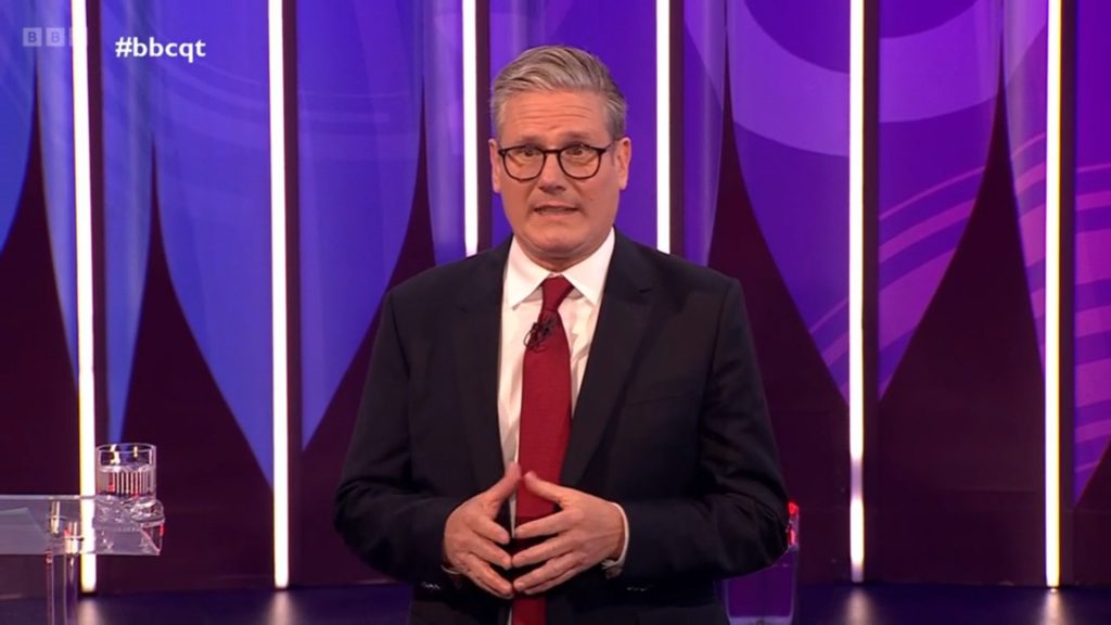 Keir Starmer at BBC Question Time