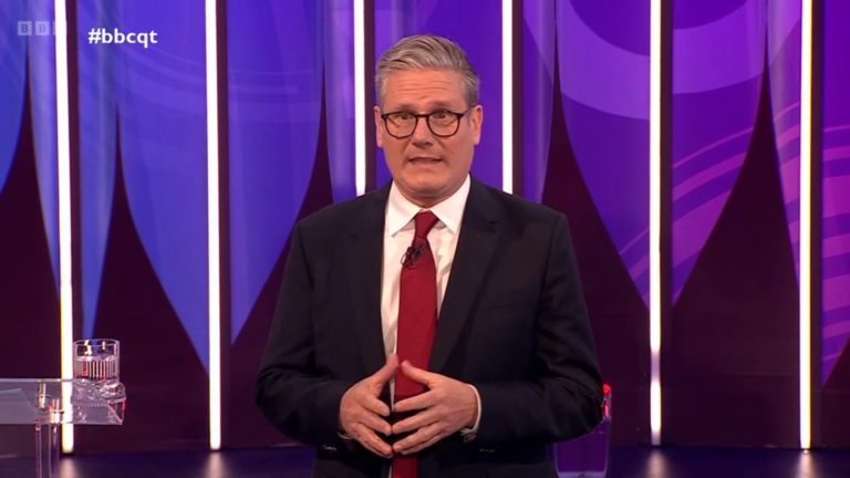 Keir Starmer at BBC Question Time
