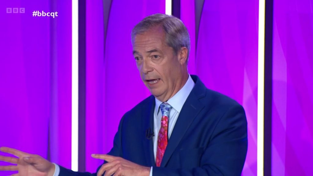 Nigel Farage on the Question Time leaders special