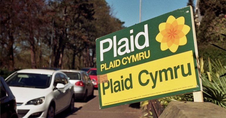 Plaid Cymru placard