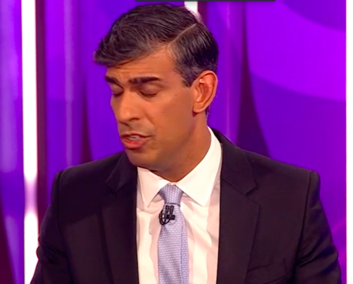 Shouts of ‘shame on you’ at Rishi Sunak during Question Time leaders ...