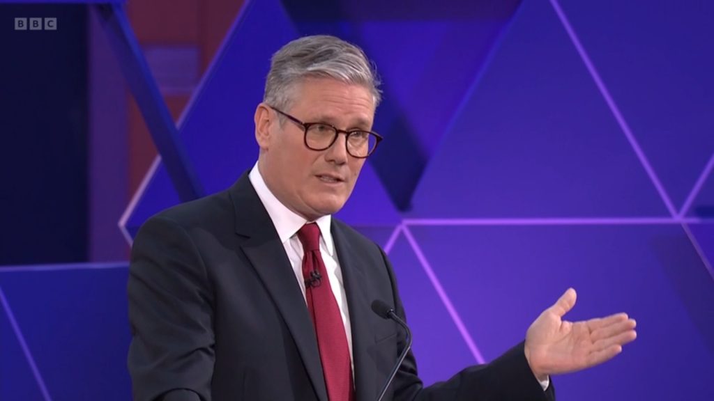 Keir Starmer at the BBC Debate