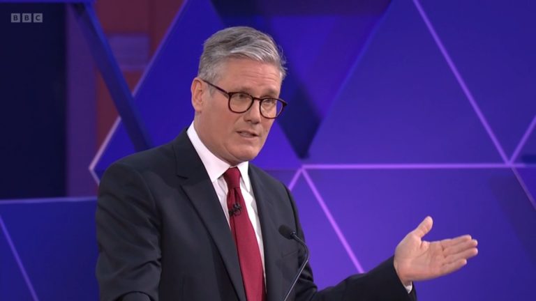 Keir Starmer at the BBC Debate