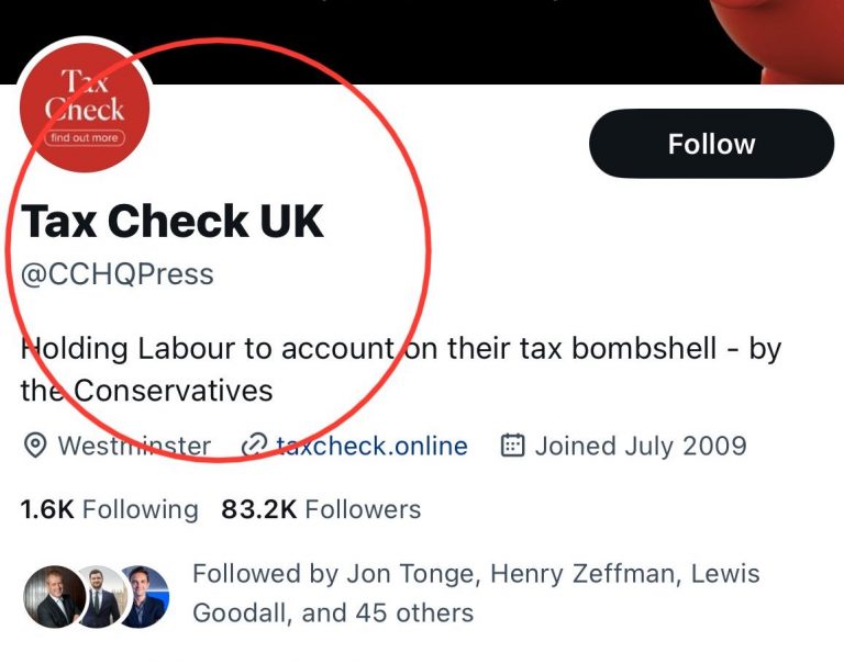 Tory fake fact check