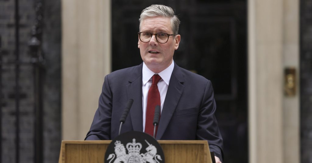 Keir Starmer outside Number 10 Downing Street