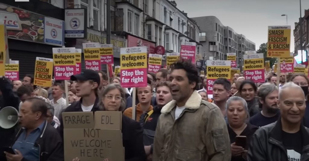 Anti-racism demonstration in Walthamstow