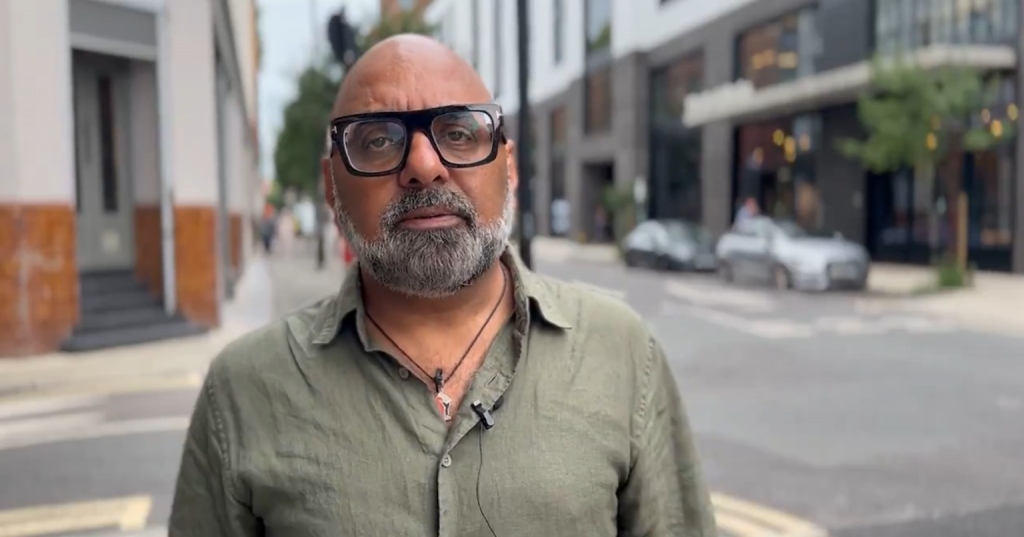War on Want Executive Director Asad Rehman appearing in a video on far right violence