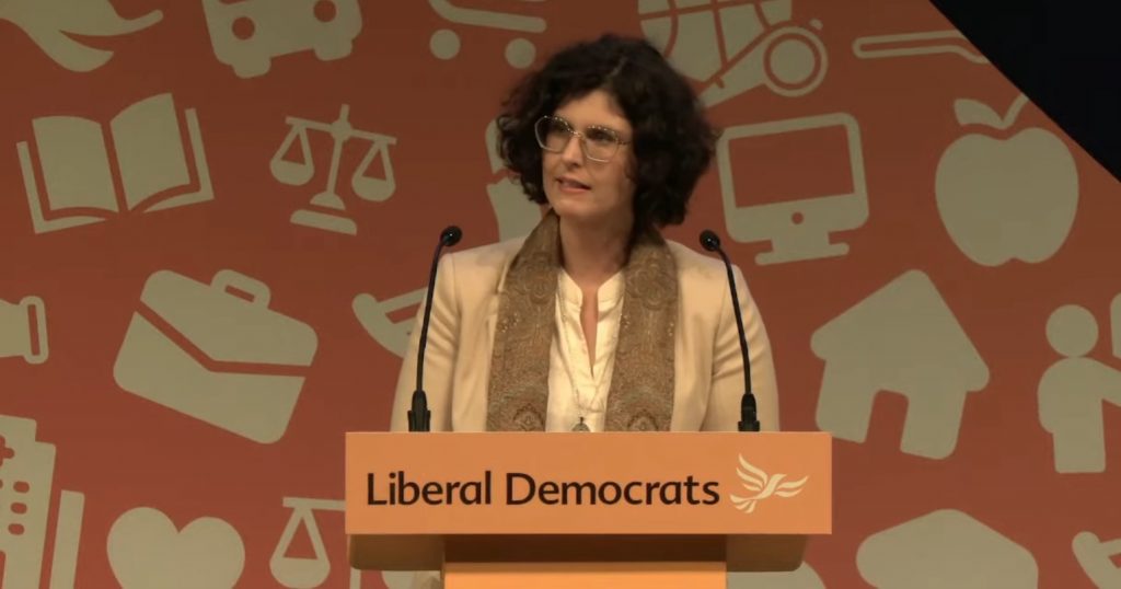 Layla Moran speaking at the Lib Dem Conference on the motion on Israel/Palestine