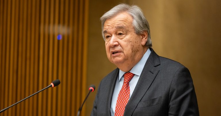 UN General Secretary Antonio Guterres