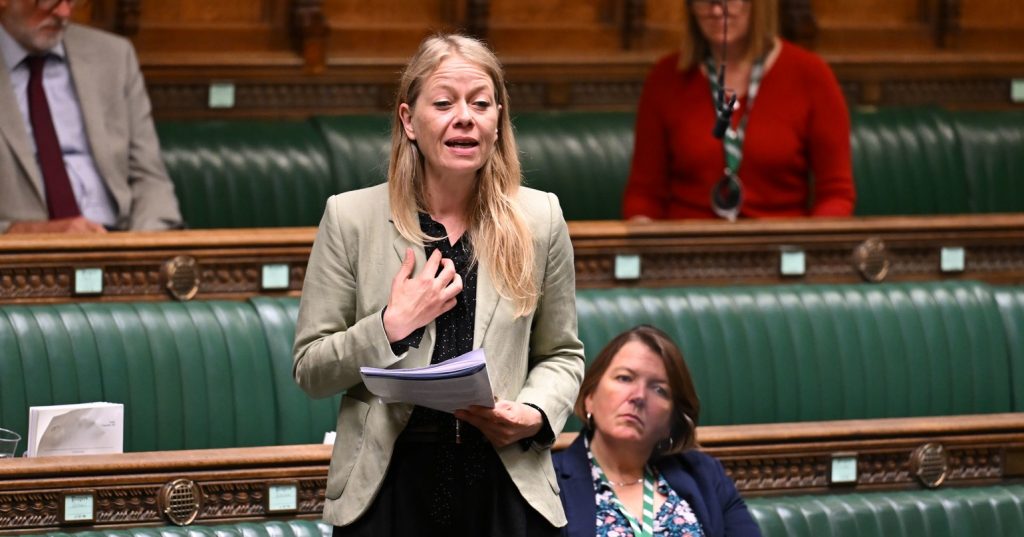 Green Party MP Sian Berry speaking in parliament