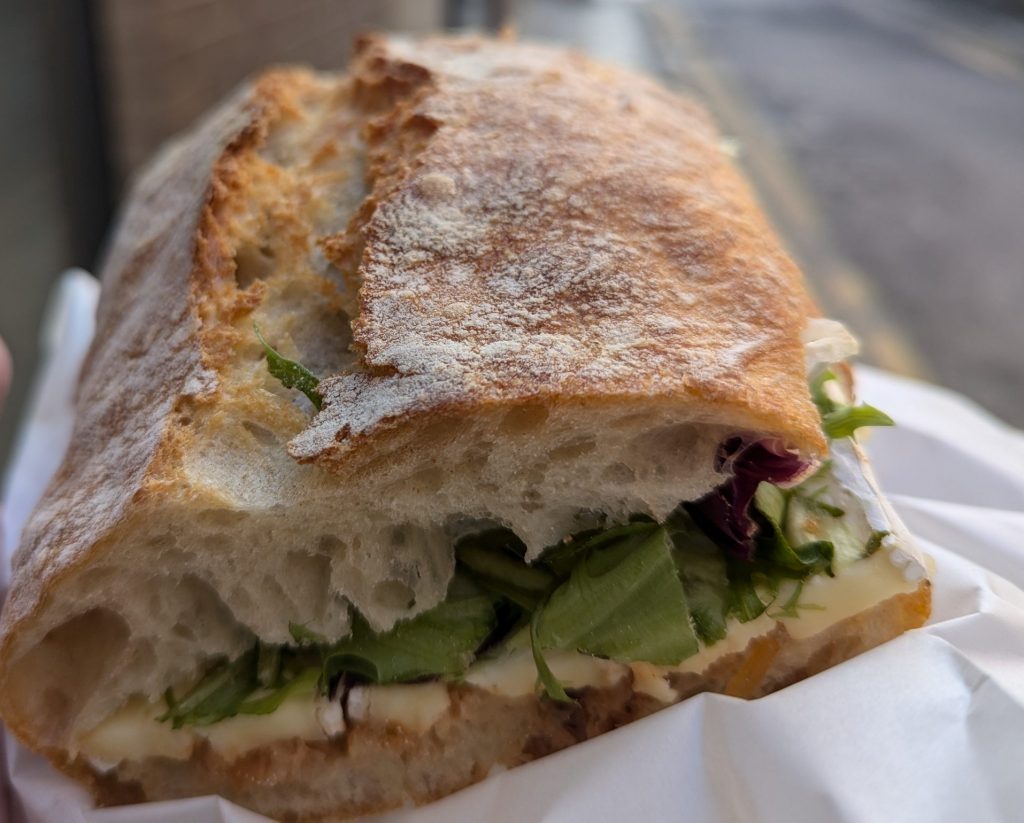 A photo of a sandwich