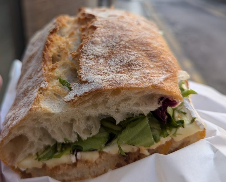 A photo of a sandwich