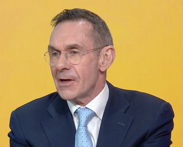 A picture of Paul Mason speaking on Sky News