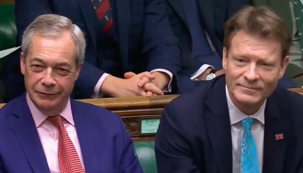 Reform UK MPs Nigel Farage and Richard Tice