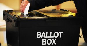 A photo of a ballot box