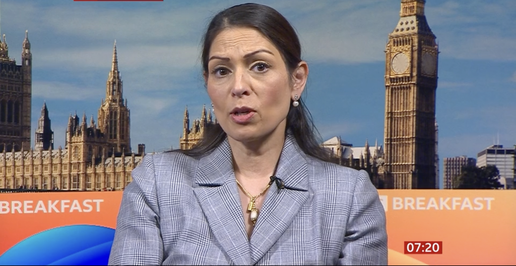 Priti Patel on BBC Breakfast
