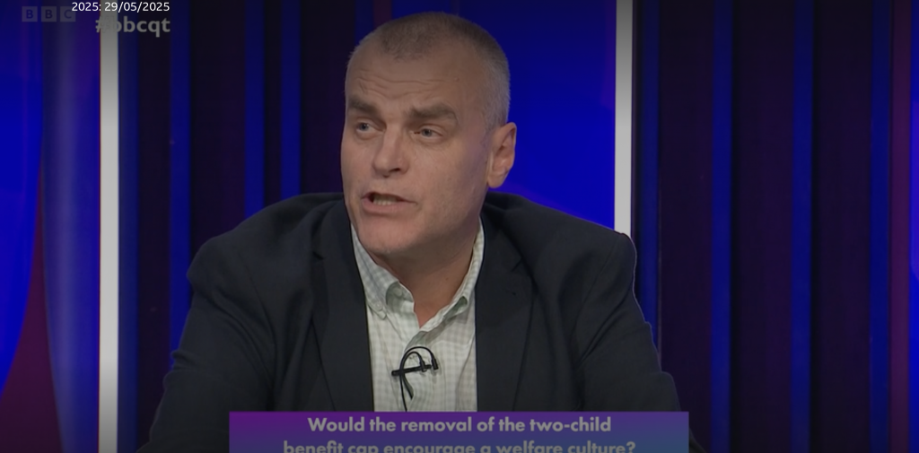 Tim Montgomerie speaking on BBC Question Time
