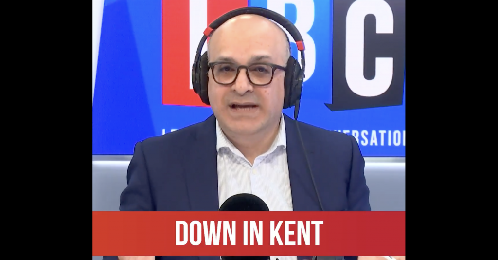 LBC's Ali Miraj speaking to caller Tanya