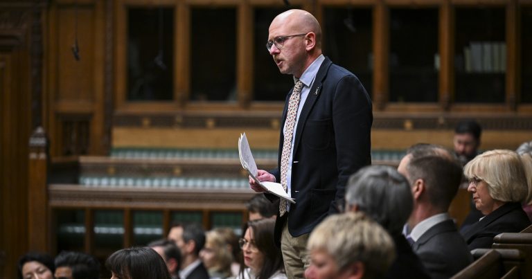 Brian Leishman speaking in the House of Commons