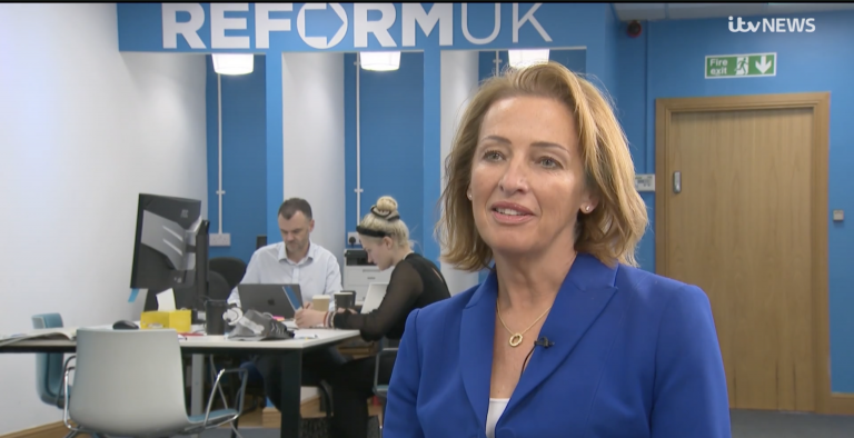 Reform's Sarah Pochin on ITV Granada Reports