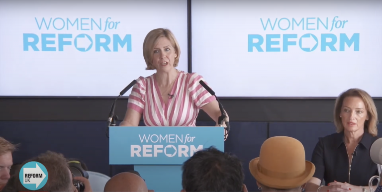 Andrea Jenkyns speaking at Reform's conference on 'women's safety' today