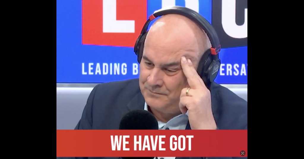 LBC's Iain Dale challenging a Reform councillor