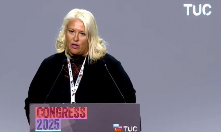 USDAW general secretary speaking at TUC Congress