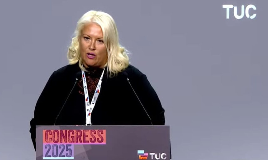 USDAW general secretary speaking at TUC Congress