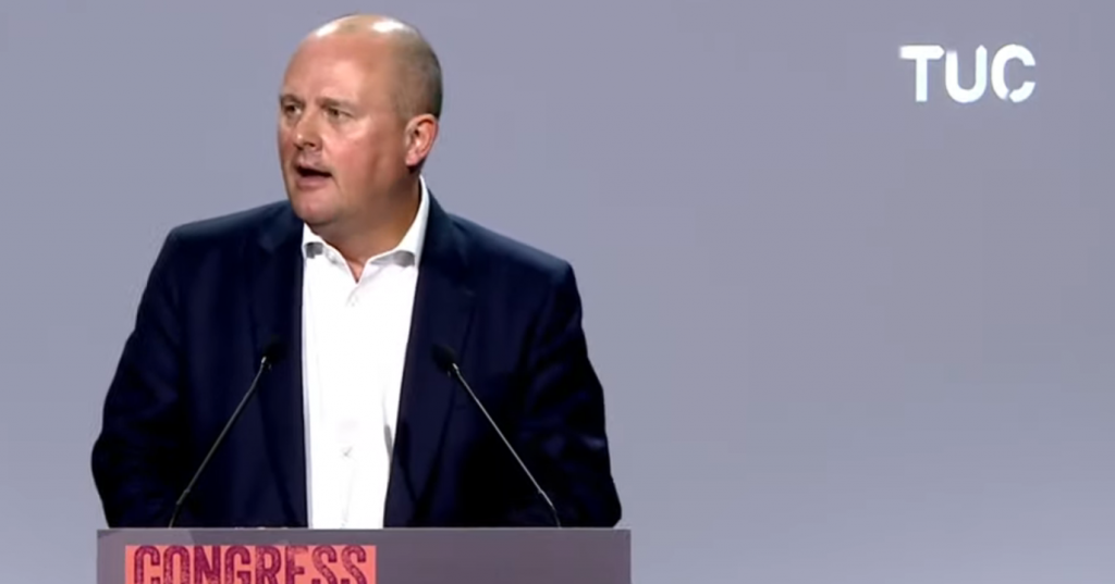 Paul Nowak speaking at TUC Congress