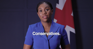 Kemi Badenoch speaking about the Tories' 'borders plan'