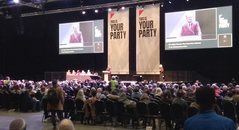 Your Party conference hall