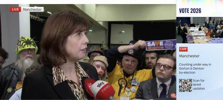 Labour's deputy leader, Lucy Powell speaking about the Gorton and Denton by-election