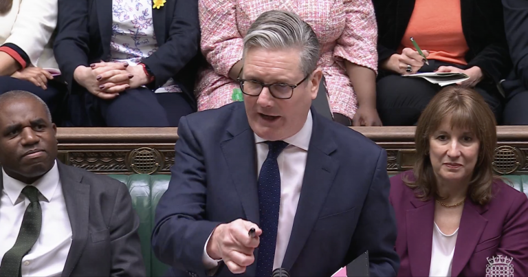 Keir Starmer at PMQs