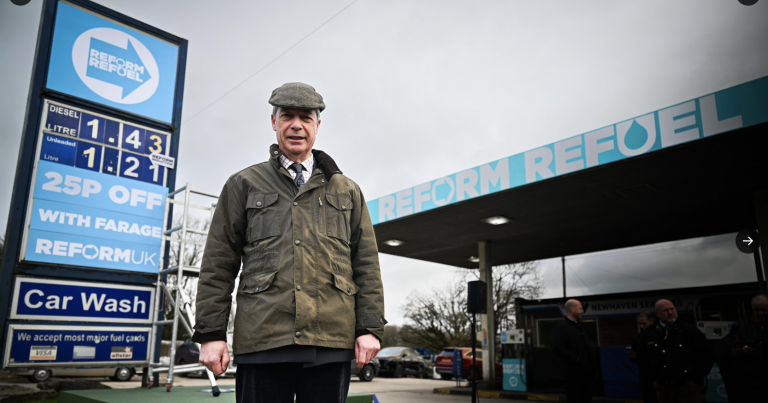 Nigel Farage vows to cut fuel duty yet supports the Iran war