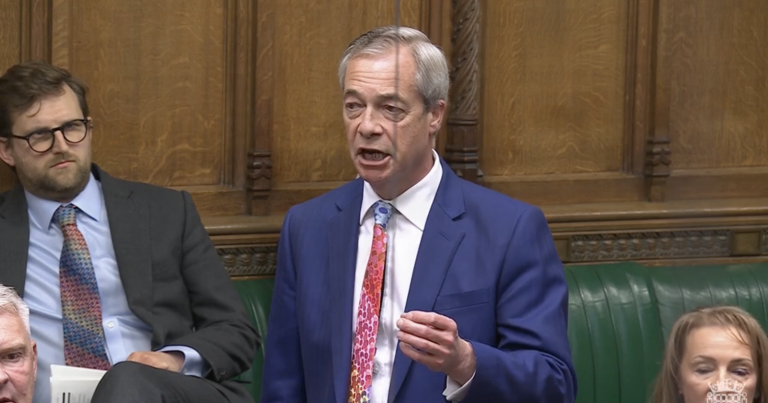 Nigel Farage at PMQs