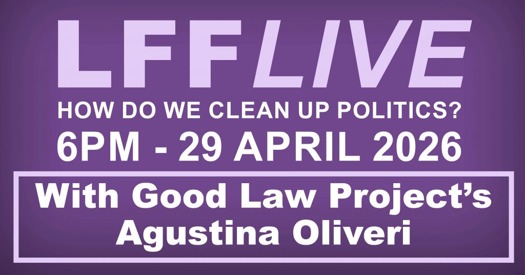 A graphic advertising the third edition of LFF Live