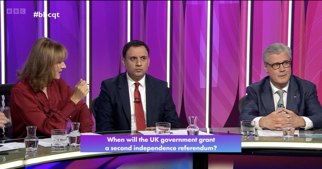 Anas Sarwar roasts Reform UK on Question Time