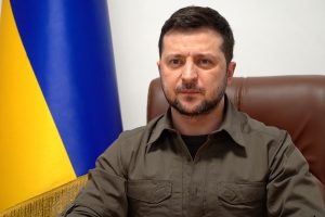 Zelenskyy speaking at the German parliament