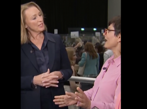 A photo of Sarah Pochin and Thangham Debbonaire